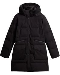 Woolrich - ボタン フーデッドコート - Lyst