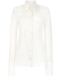 Sportmax - Sava Floral-Lace Fitted Shirt - Lyst