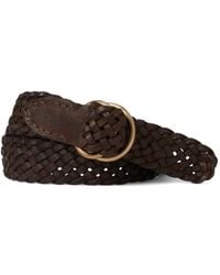RRL - Braided Double-Ring Leather Belt - Lyst