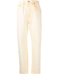 Alberta Ferretti Vaqueros ajustados con motivo tie-dye - Amarillo