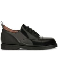 Etro - Paisley-Print Leather Derby Shoes - Lyst