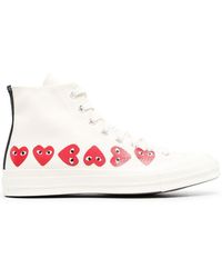 COMME DES GARÇONS PLAY - X Converse Chuck 70 Multi Hearts High-top Sneakers - Lyst