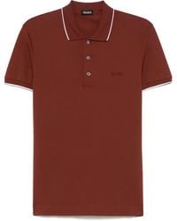 ZEGNA - Logo-Embroidered Polo Shirt - Lyst