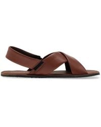 Groundies - Crossover-Strap Slingback Sandals - Lyst