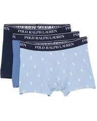 Polo Ralph Lauren - Lot De Trois Slips À Taille Logo - Lyst