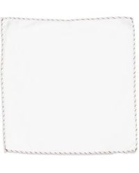 Eleventy - Cotton Contrast-Trim Pocket Square - Lyst
