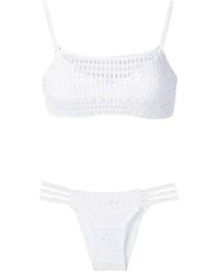 Amir Slama - Open-Knit Bikini Set - Lyst