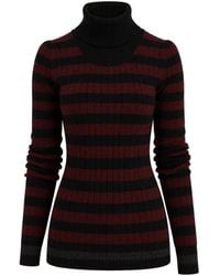 Dolce & Gabbana - Striped Ribbed-Knit Sweater - Lyst