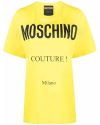 Moschino - Couture Organic Cotton T-Shirt - Lyst