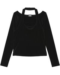 B+ AB - Velvet Layered-Effect T-Shirt - Lyst