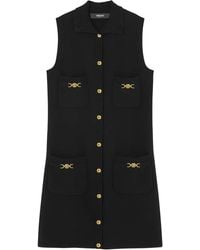 Versace - Mini Sleeveless Dress With Medusa Detail - Lyst