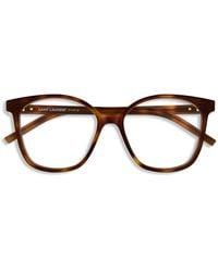 Saint Laurent - Geometric-Frame Glasses - Lyst