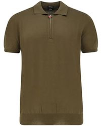 Kiton - Polo À Col Zippé - Lyst