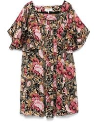 Chloé - Mini-Jurk Met Bloemenprint - Lyst
