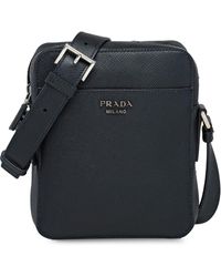 Prada Schultertasche aus Leder - Schwarz