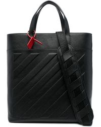 Off-White c/o Virgil Abloh - 3d Diag Leather Tote Bag - Lyst