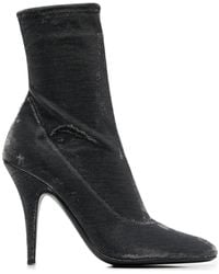 Giuseppe Zanotti - Leather Heel Ankle Boots - Lyst