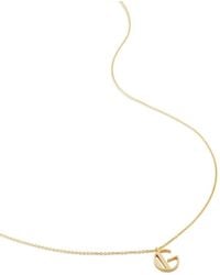 Monica Vinader - Alphabet G-Pendant Necklace - Lyst