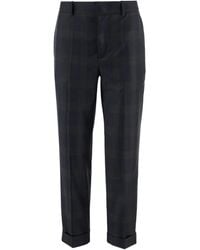 Sa Su Phi - Cuffed Checked Pants - Lyst