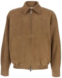 Tonywack - Goat Suede Zip Jacket - Lyst