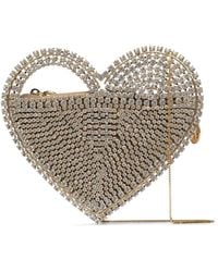 Rosantica - Rejina Heart Crystal Clutch Bag - Lyst