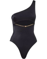 DSquared² - Chain-Embellishment Cut-Out One Piece - Lyst