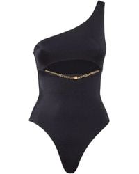 DSquared² - Chain-Embellishment Cut-Out One Piece - Lyst