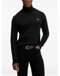 Lacoste - T-Shirt Manches Longues À Col Roulé - Lyst