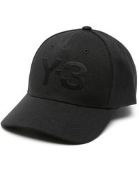 Y-3 - Flocked-Logo Baseball Cap - Lyst