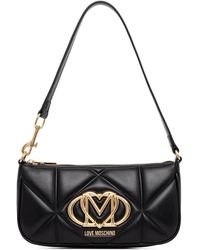 Love Moschino - Quilted Logo-Plaque Tote Bag - Lyst