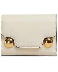 Marni - Trunkaroo Tri-Fold Leather Wallet - Lyst