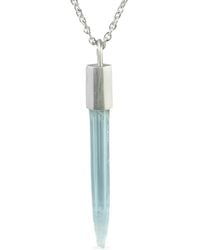 Parts Of 4 - Talisman Aquamarine Pendant Necklace - Lyst