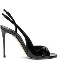 Casadei - Criss-Cross Slingback Sandals - Lyst