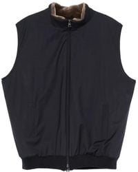Manzoni 24 - Fur-Trimmed Zip-Up Gilet - Lyst
