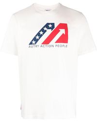 Autry - T-Shirt mit Logo-Print - Lyst