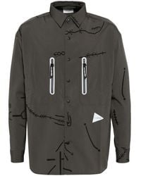 and wander - Daijiro Ohara プリント シャツ - Lyst