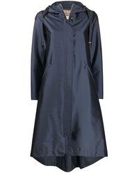 Herno Manteau mi-long à ourlet asymétrique - Bleu