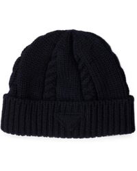 Prada - Wool Beanie - Lyst