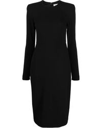 Victoria Beckham - Jurk Met Ronde Hals - Lyst