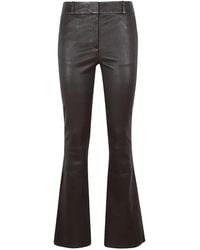 Arma - Lucia Flared Leather Trousers - Lyst