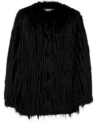 Loulou de Saison - Faux-Fur Collarless Coat - Lyst