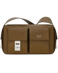 Ferragamo - Medium Hug-Buckle Messenger Bag - Lyst