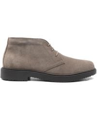 Geox - Lace-Up Leather Boots - Lyst