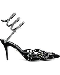 Rene Caovilla - 80Mm Crystal-Embellished Pumps - Lyst
