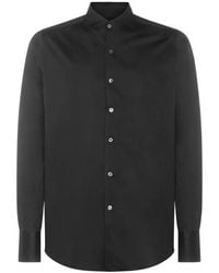 Canali - Long-Sleeve Cotton Shirt - Lyst