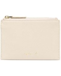 agnès b. - Logo-Plaque Leather Wallet - Lyst