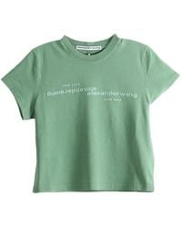 Alexander Wang - Logo-Print Short-Sleeve T-Shirt - Lyst