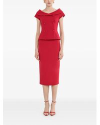 Nissa - Jupe Crayon À Taille Haute - Lyst
