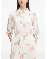 Mos Mosh - Mmbunno Big Orchid Floral-Print Belted Midi Dress - Lyst