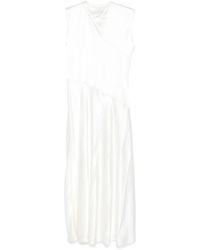 Jil Sander - Robe En Satin À Coupe Mi-Longue - Lyst